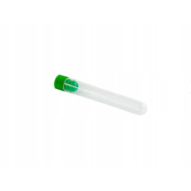 provetta PP 12x75mm con tappo verde 100 pezzi megamix.sk
