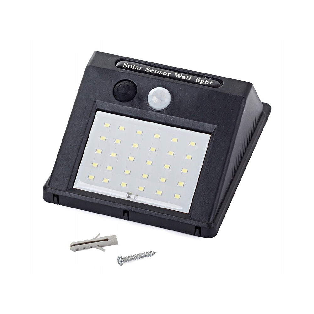 Lampada solare 30 SMD LED con sensore di movimento 12x9x5cm megamix.sk