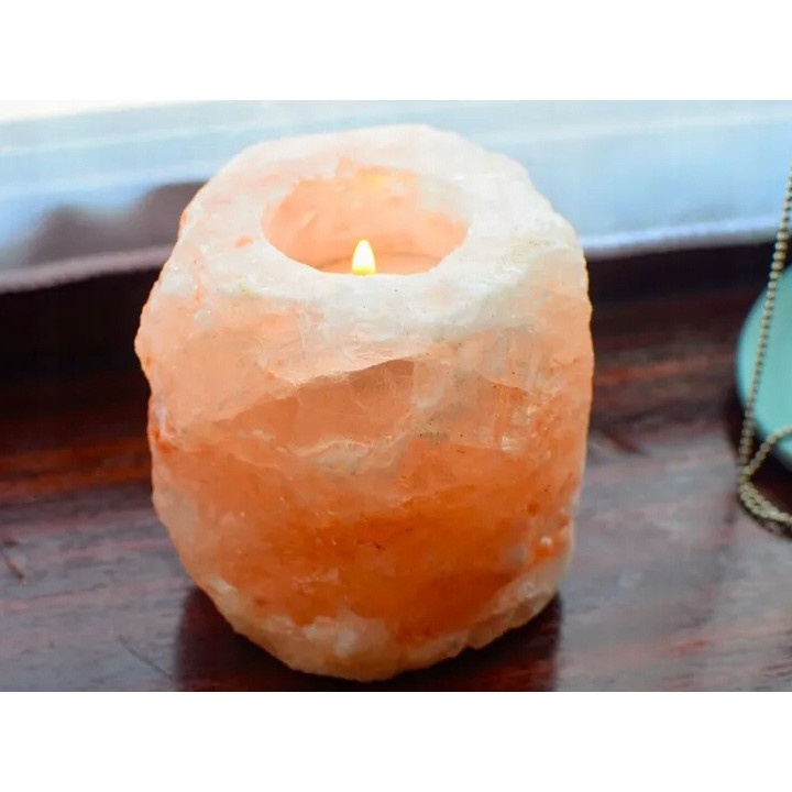portacandela di sale per candele a tè ionizzatore di sale naturale dell'Himalaya megamix.sk