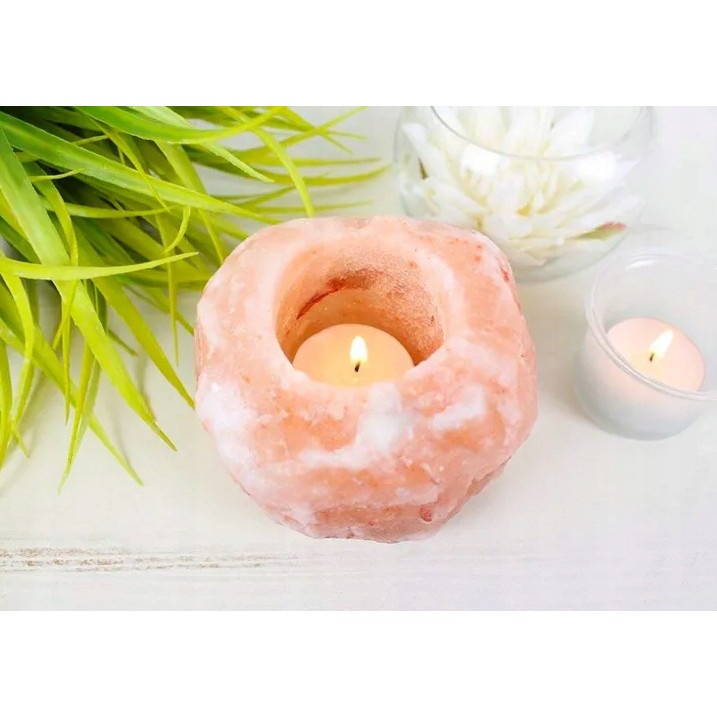 portacandela di sale per candele a tè ionizzatore di sale naturale dell'Himalaya megamix.sk