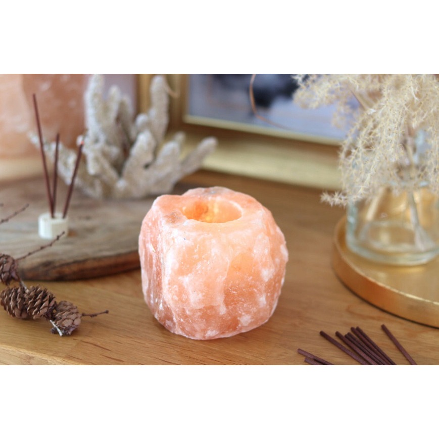 portacandela di sale per candele a tè ionizzatore di sale naturale dell'Himalaya megamix.sk