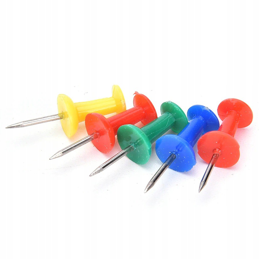 Spilli per bacheche in sughero 50pz 2cm colorati megamix.sk