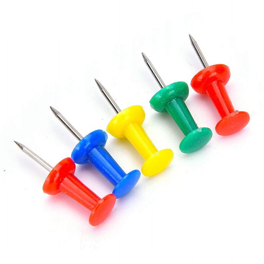 Spilli per bacheche in sughero 50pz 2cm colorati megamix.sk