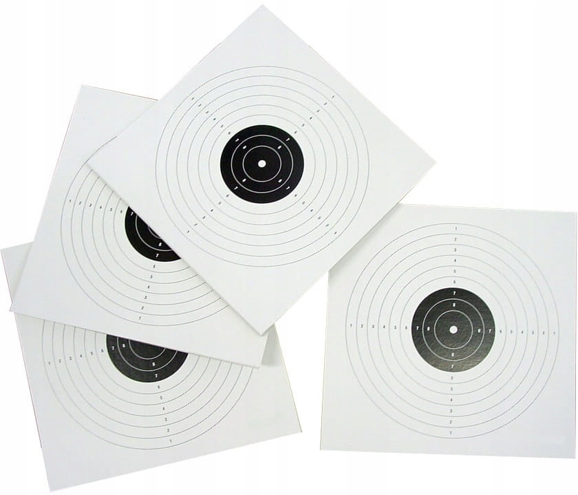 Bersagli sportivi da tiro 50 pezzi bersagli di carta 14x14cm megamix.sk