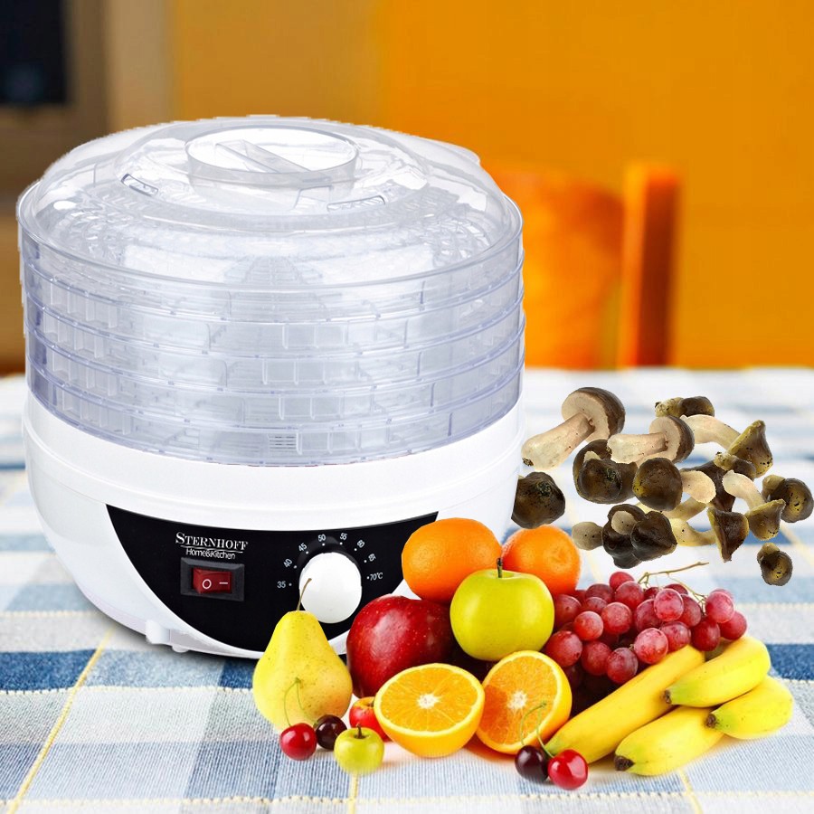 Essiccatore per funghi, verdura, frutta XL potenza 250W megamix