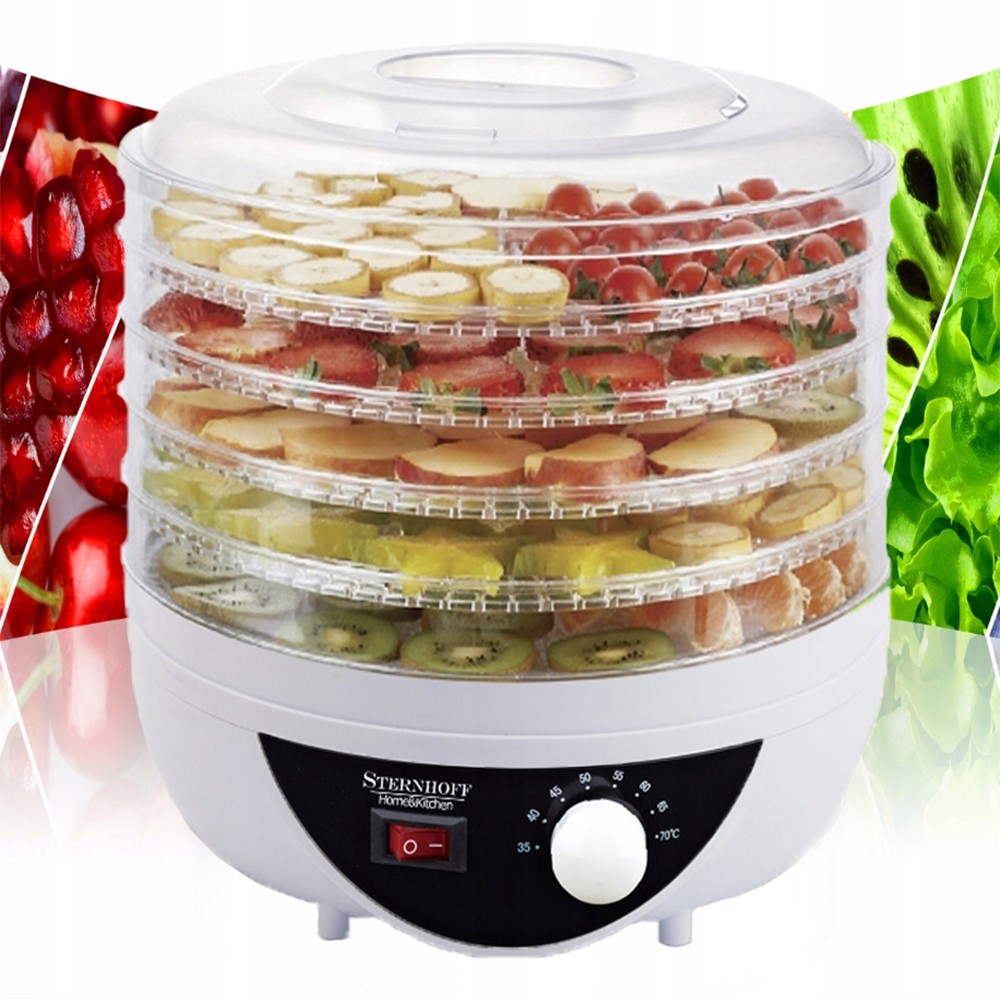 Essiccatore per funghi, verdura, frutta XL potenza 250W megamix