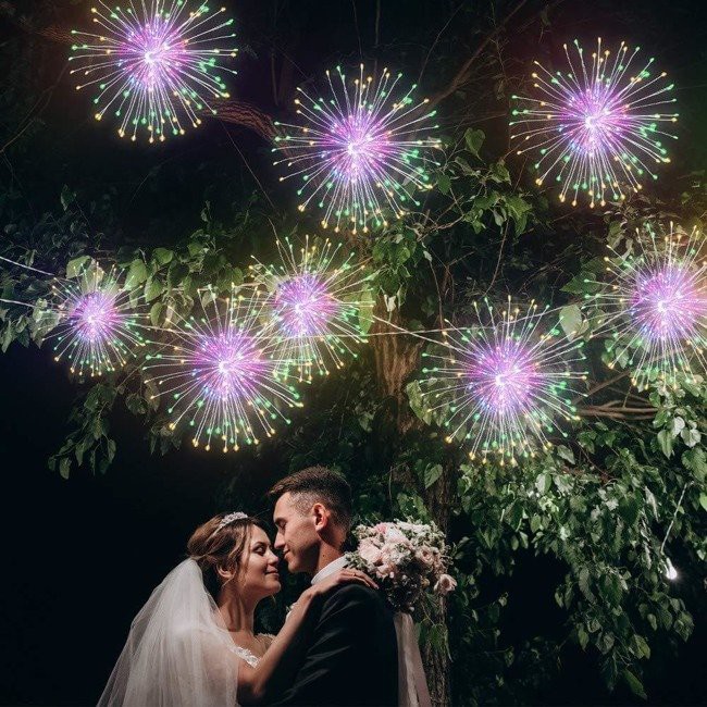 filo luminoso 100 pezzi LED stella multicolore 8 funzioni megamix.sk