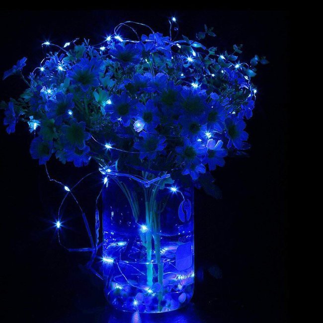 filo luminoso 100pcs LED colore blu 10m a batterie AA megamix.sk