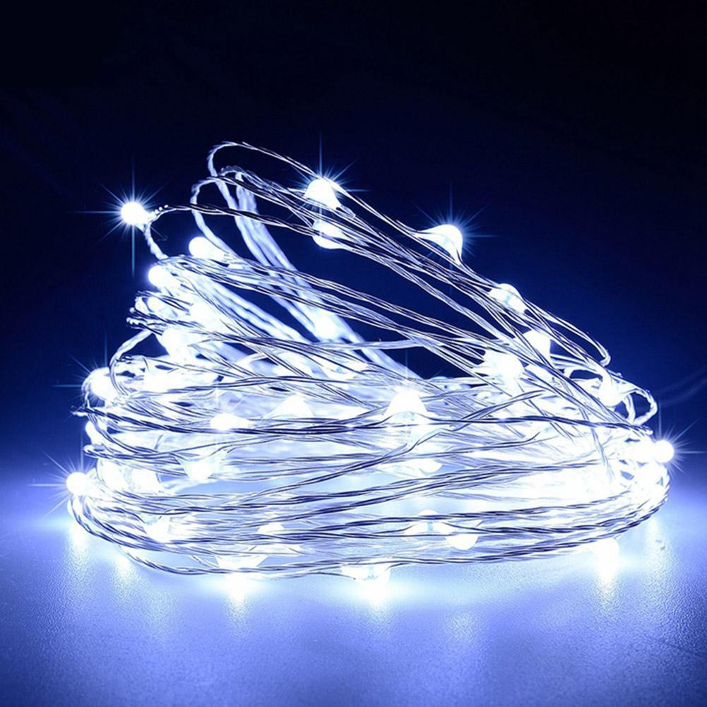 Filo luminoso con 20 lampadine LED a batteria luce bianca fredda megamix.sk