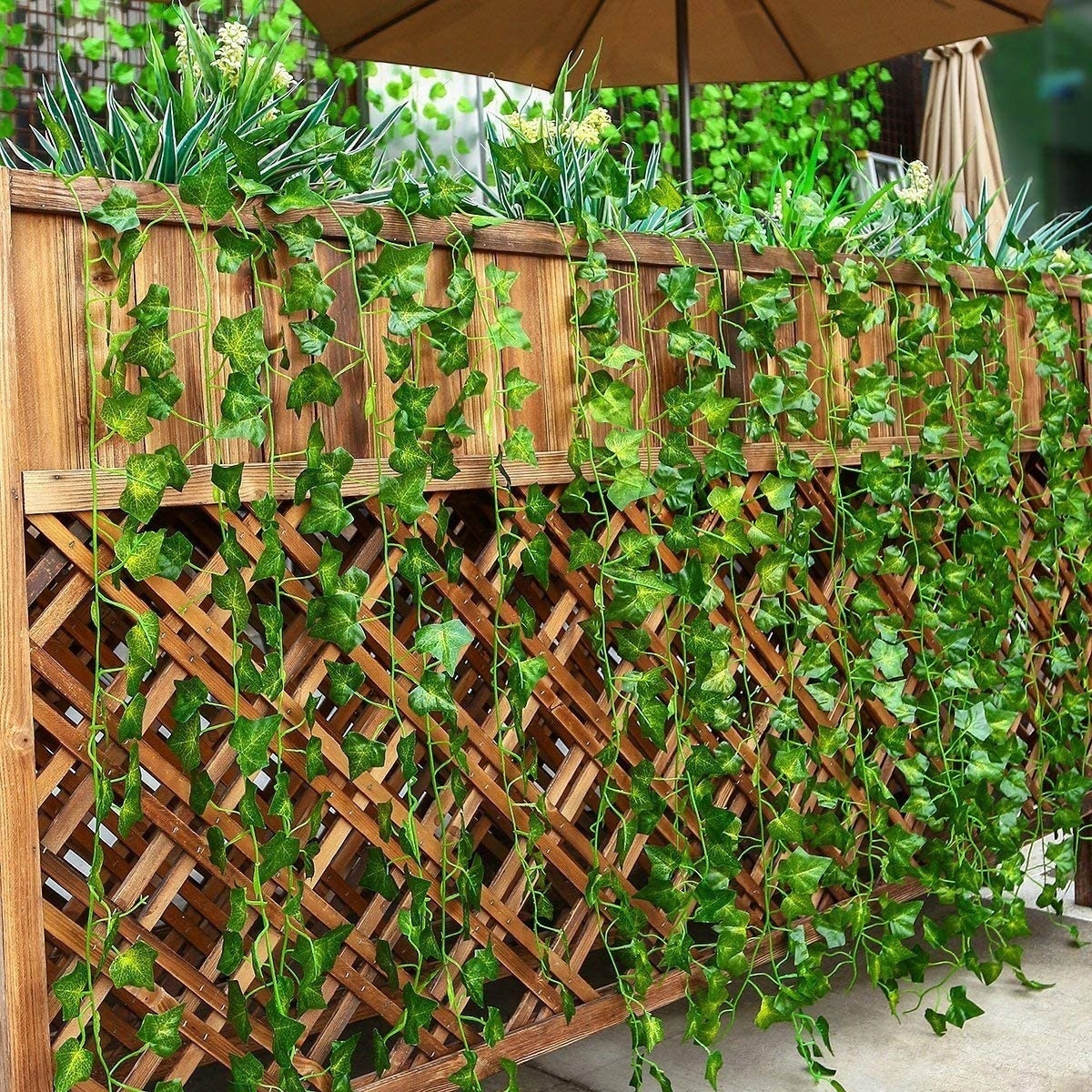 Edera artificiale per balcone 6 pezzi 2m decorazione da parete megamix.sk