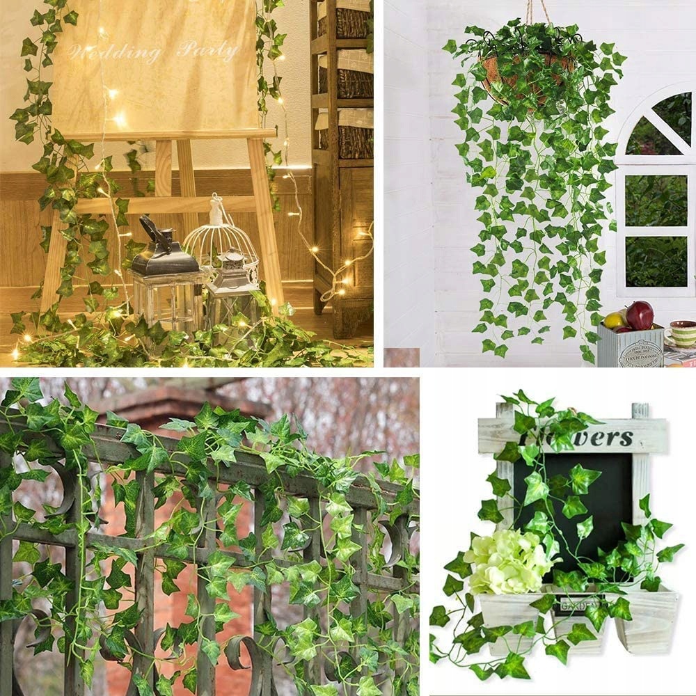 Edera artificiale per balcone 6 pezzi 2m decorazione da parete megamix.sk