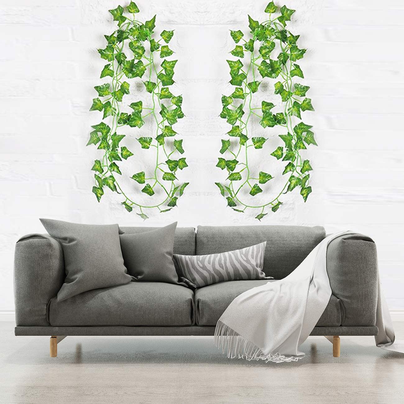 Edera artificiale per balcone 6 pezzi 2m decorazione da parete megamix.sk
