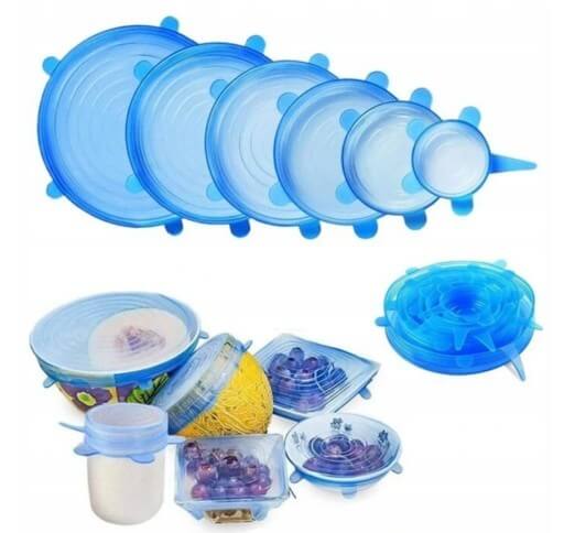 Coperchi universali in silicone per alimenti 6 pz megamix.sk