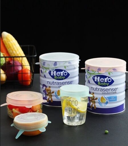 Coperchi universali in silicone per alimenti 6 pz megamix.sk