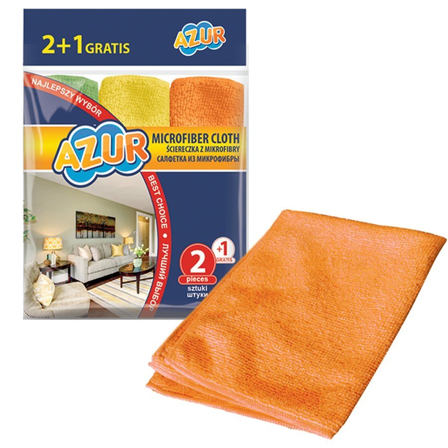 Panni in microfibra York Azur 3 pezzi
