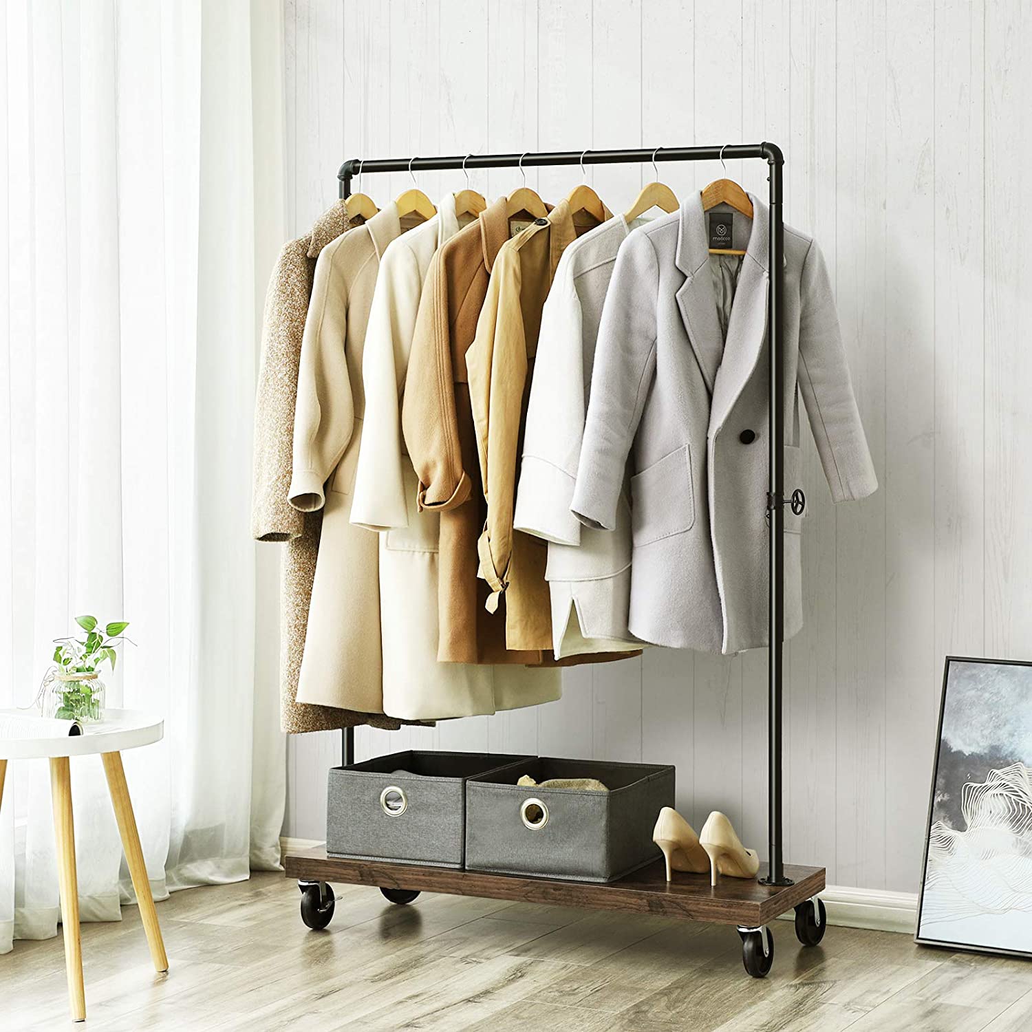 appendiabiti su ruote 103x40x162cm portatile per corridoio hall megamix.sk
