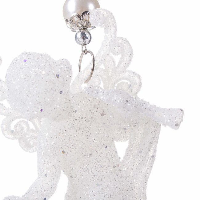 decorazione natalizia per albero angelo bianco 10cm megamix.sk