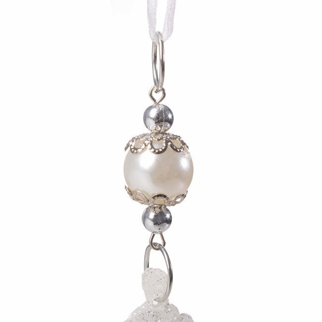 decorazione natalizia per albero angelo bianco 10cm megamix.sk