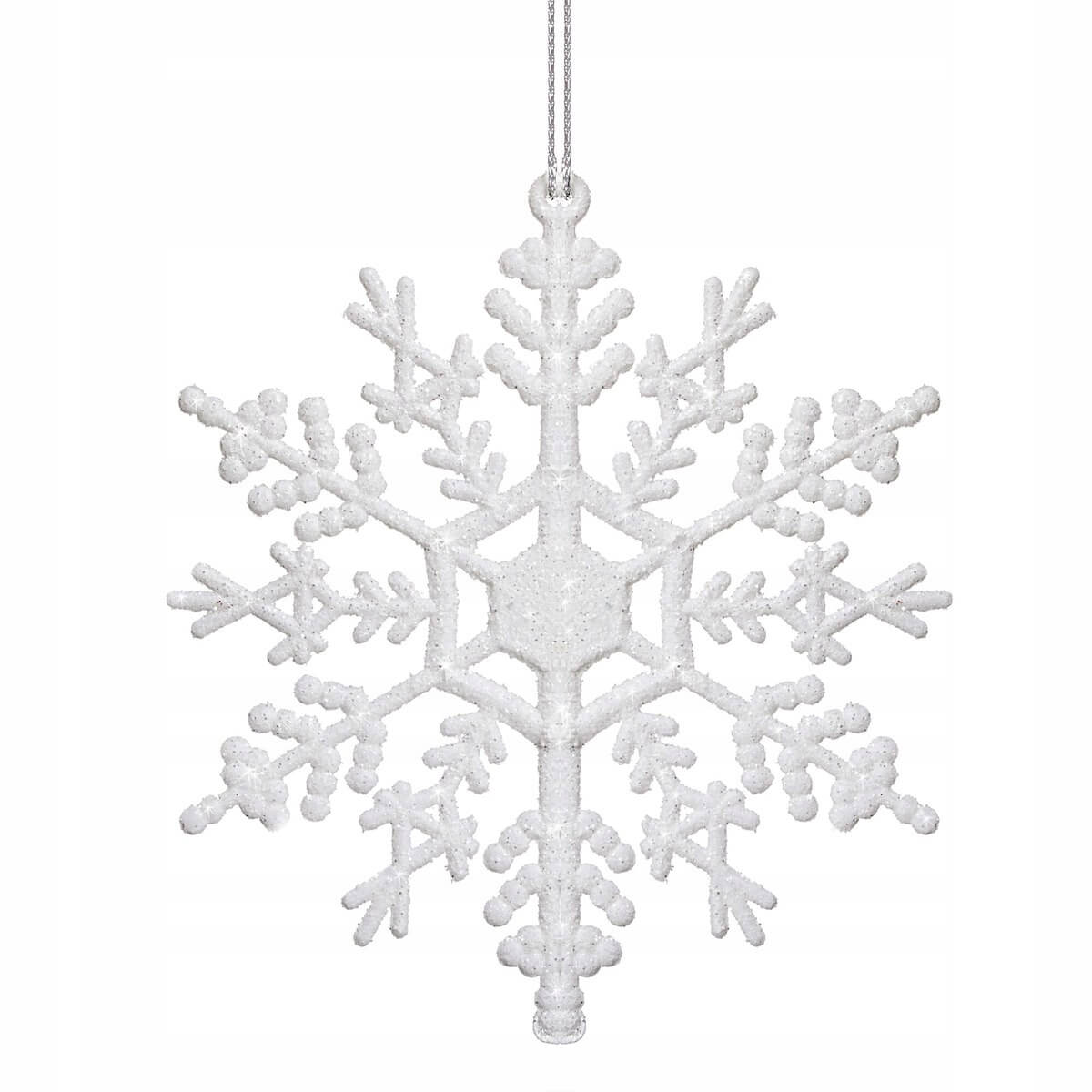 Addobbo natalizio per albero fiocco di neve 12cm 3pz megamix.sk