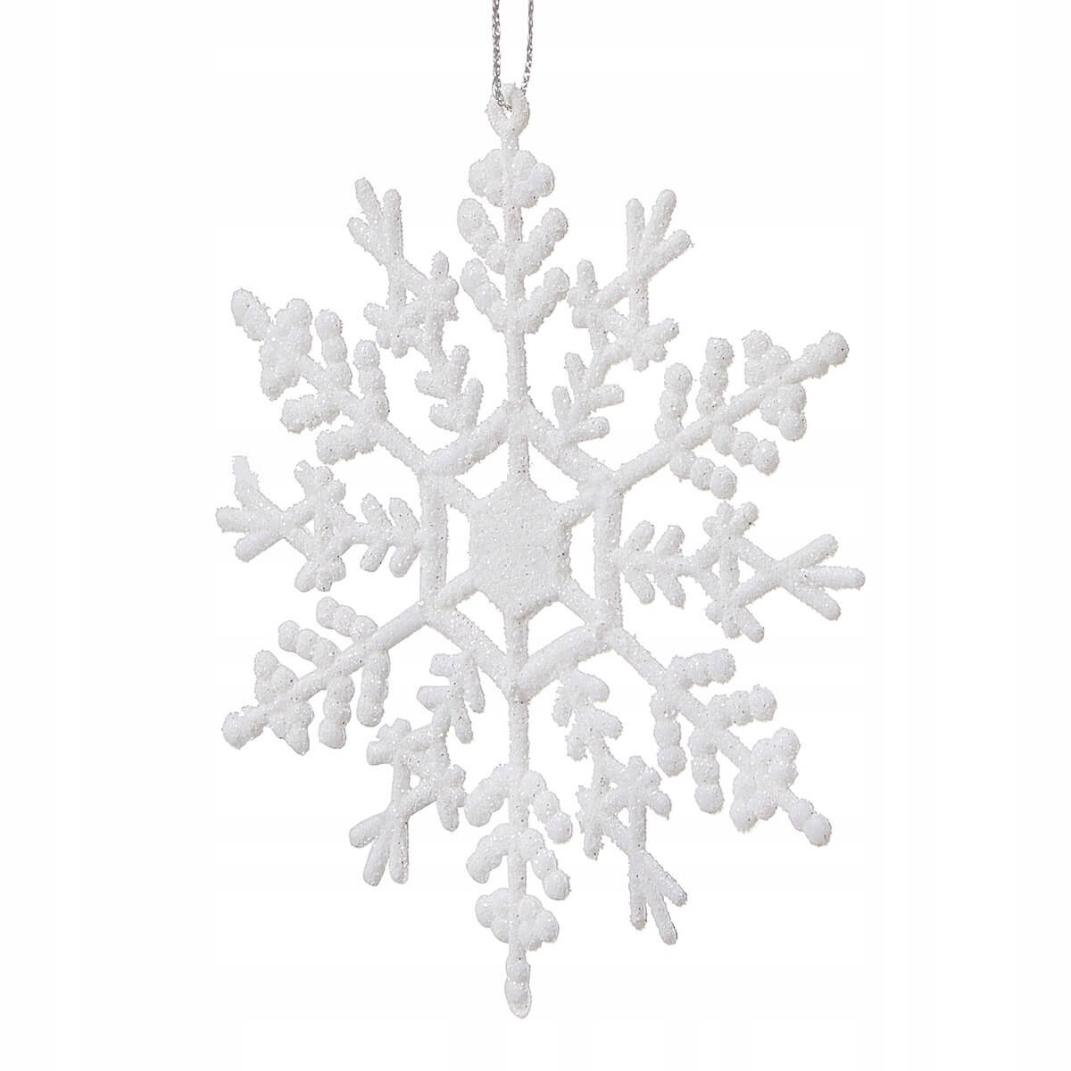 Addobbo natalizio per albero fiocco di neve 12cm 3pz megamix.sk