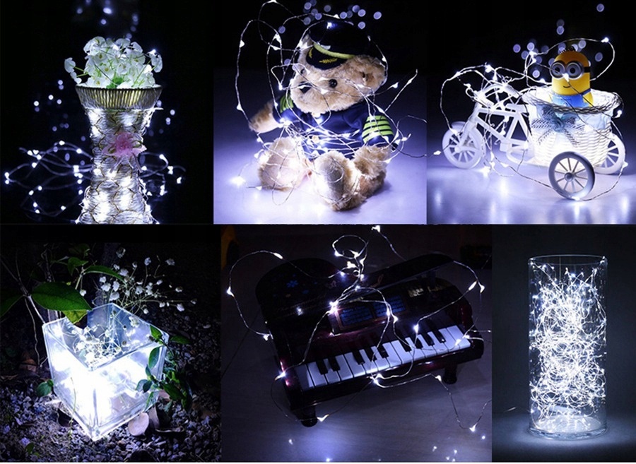 Filo luminoso con 20 LED a batterie, luce calda megamix.sk